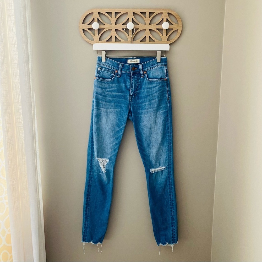 Madewell 9" Mid-Rise Skinny Denim Jeans Blue Sz 25